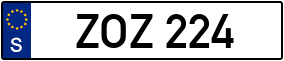 Trailer License Plate